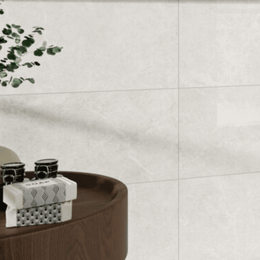 Elegant Capitol White gloss stone effect porcelain tiles