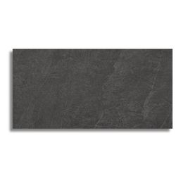 Premium black porcelain tiles with textured stone appearance