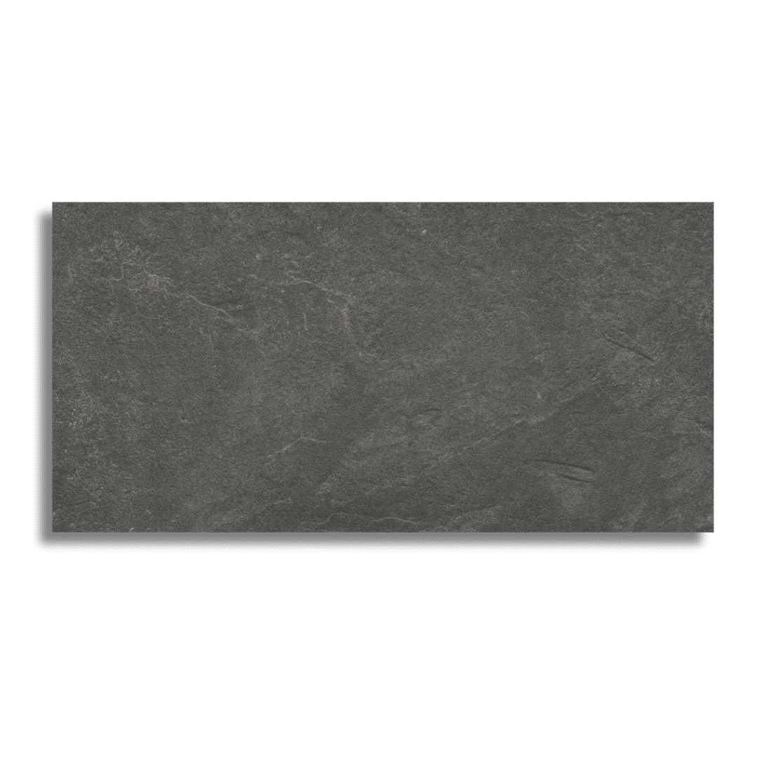 Black stone effect porcelain tiles suitable for wall floor