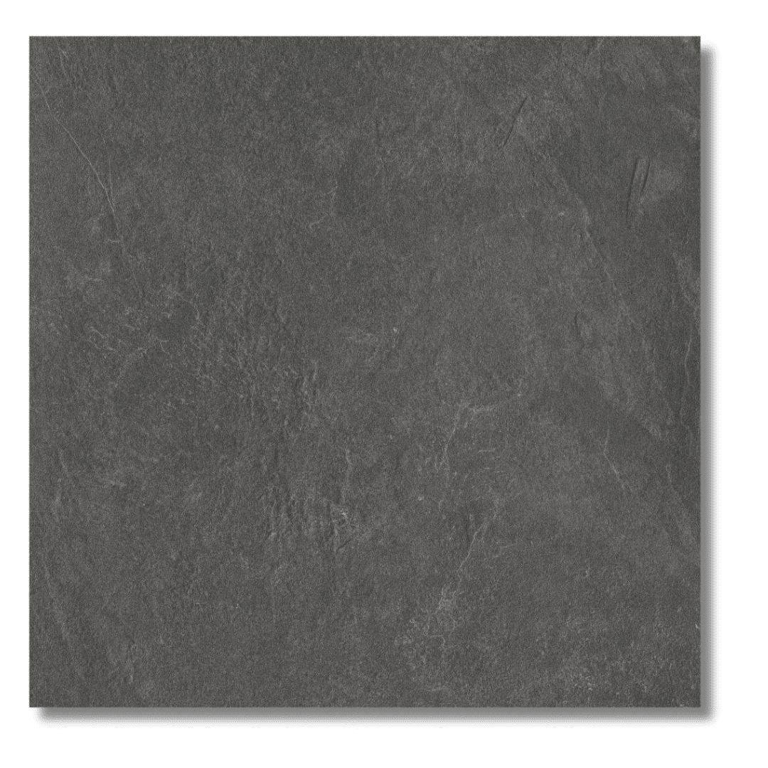 Refined grey porcelain tiles with smooth matt surface