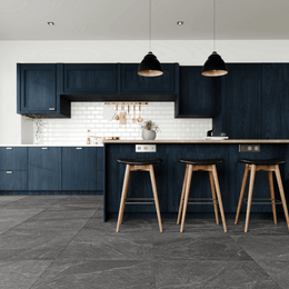 Black stone effect porcelain tiles suitable for wall floor