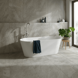 Carmo Stone Grey matt porcelain wall and floor tiles
