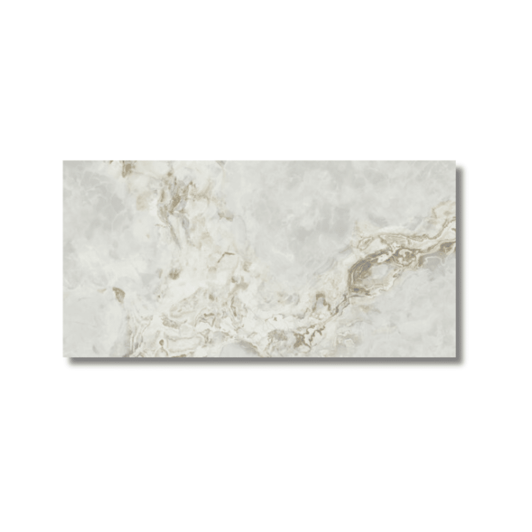 Cashmere Honed porcelain floor tile with matte finish in a modern living room setting