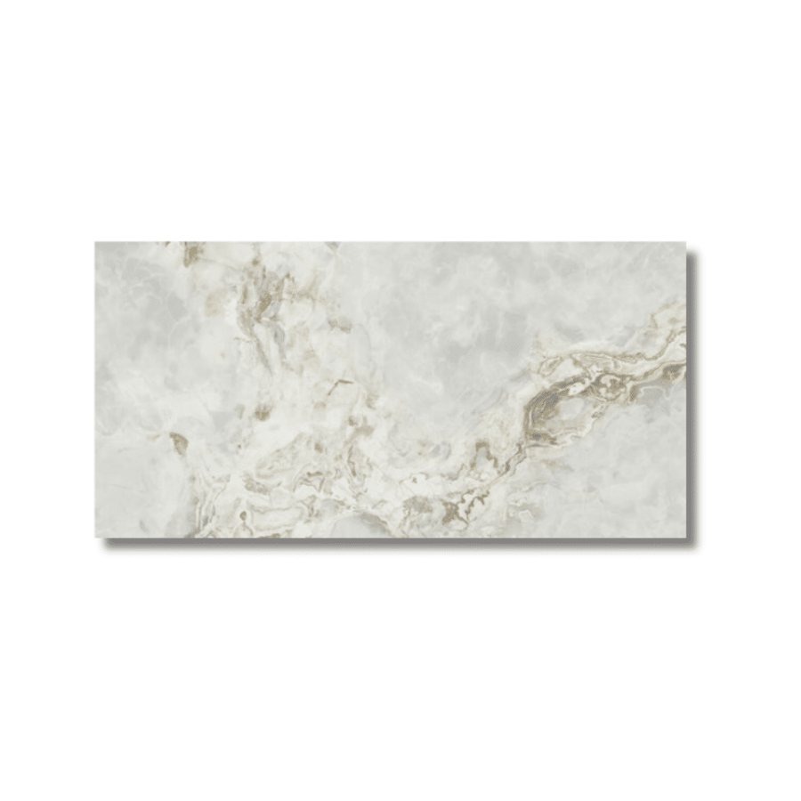 Cashmere Honed porcelain floor tile with matte finish in a modern living room setting