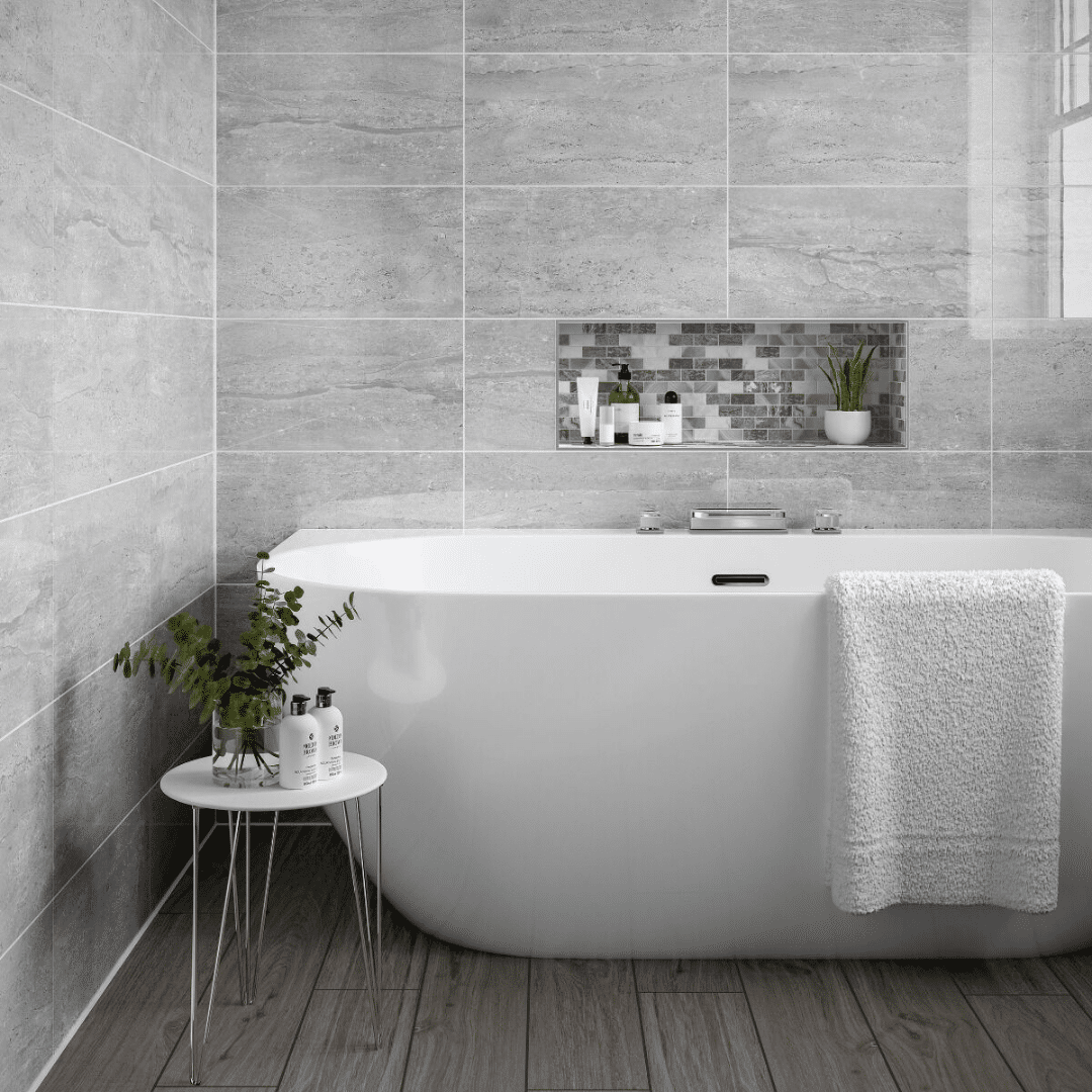 Castell Grey stone metal brick mosaic tile for wall