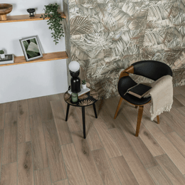 Smooth matt porcelain tiles offering natural wood appearance