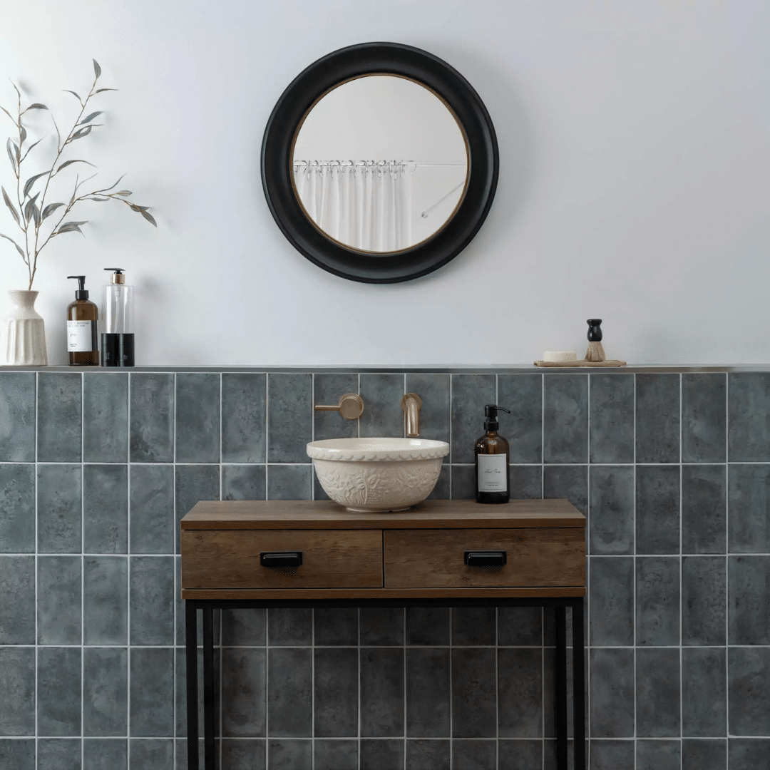 Clemence Forest green gloss ceramic metro wall tiles