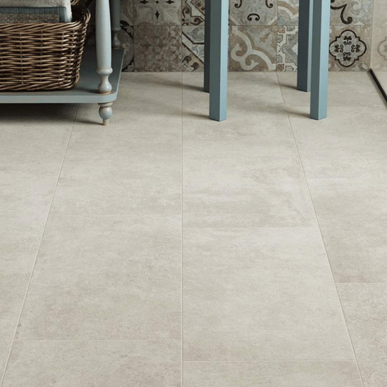 Codec White elegant matt porcelain stone tiles