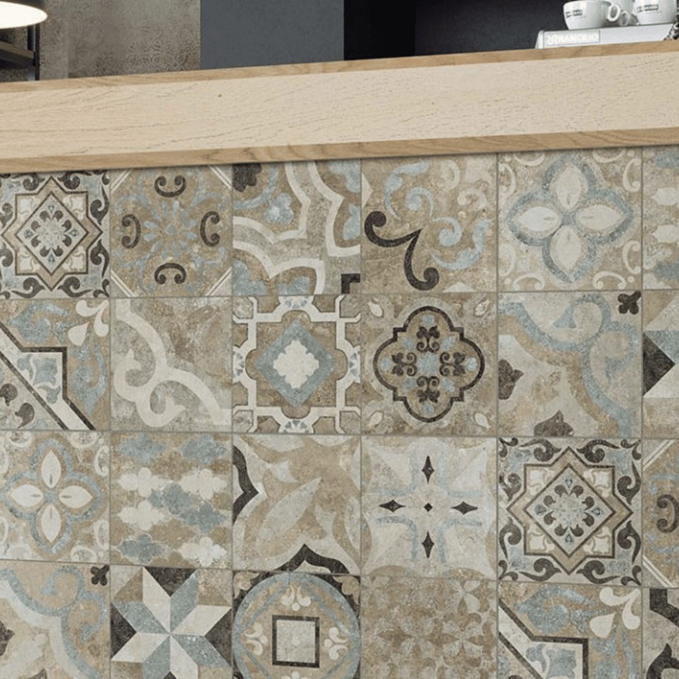 Durable Codec White porcelain stone look tiles