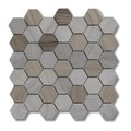 Brown marble hexagon mosaic tile for kitchen and bathroom