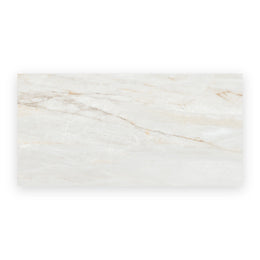 Beige porcelain tiles with luxurious onyx wall and floor finish