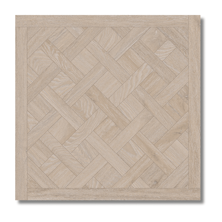 Brown polished porcelain wood effect tile for flooring