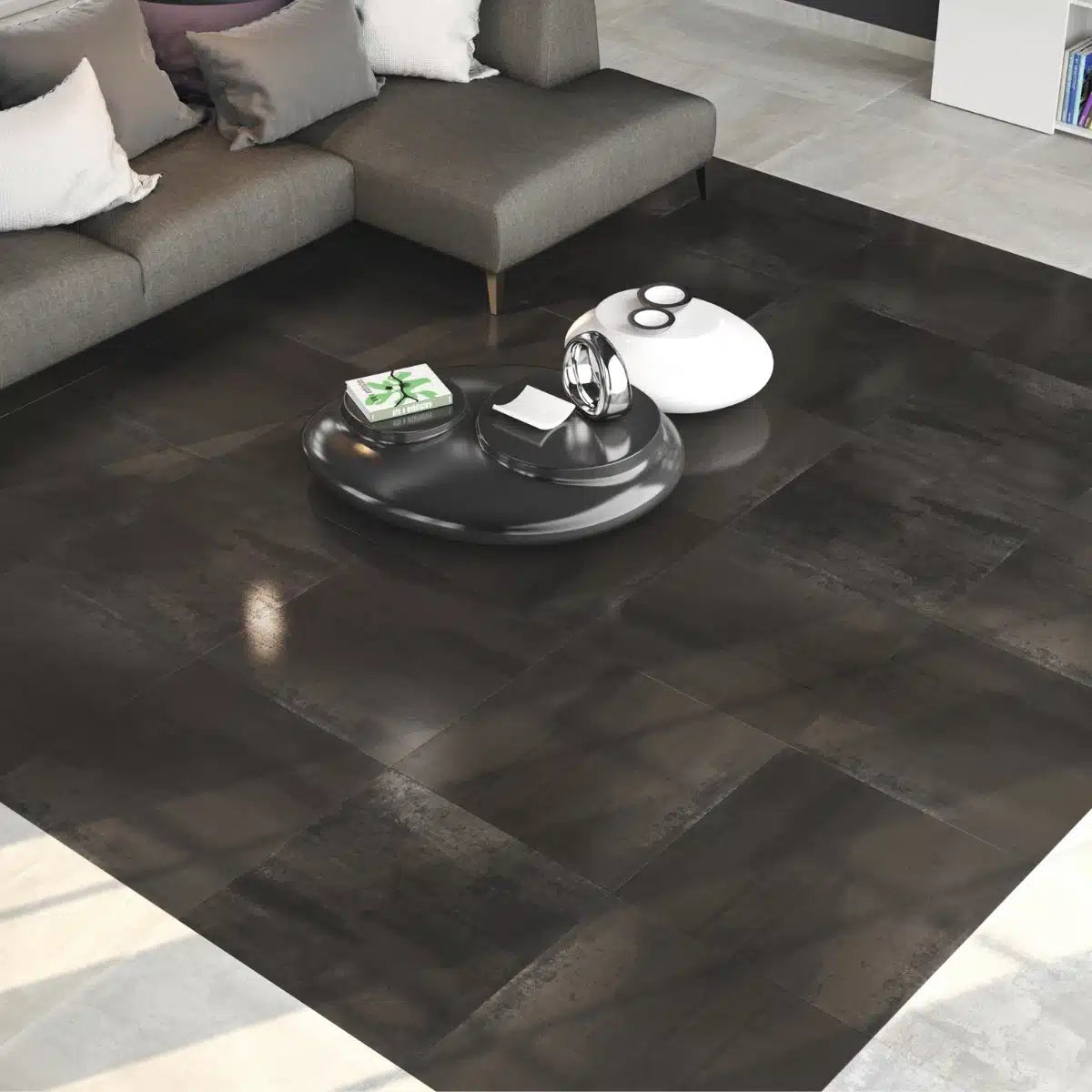 Lance White Matt – Porcelain Tile in modern white bathroom