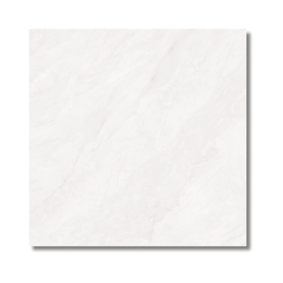 White polished porcelain floor tile