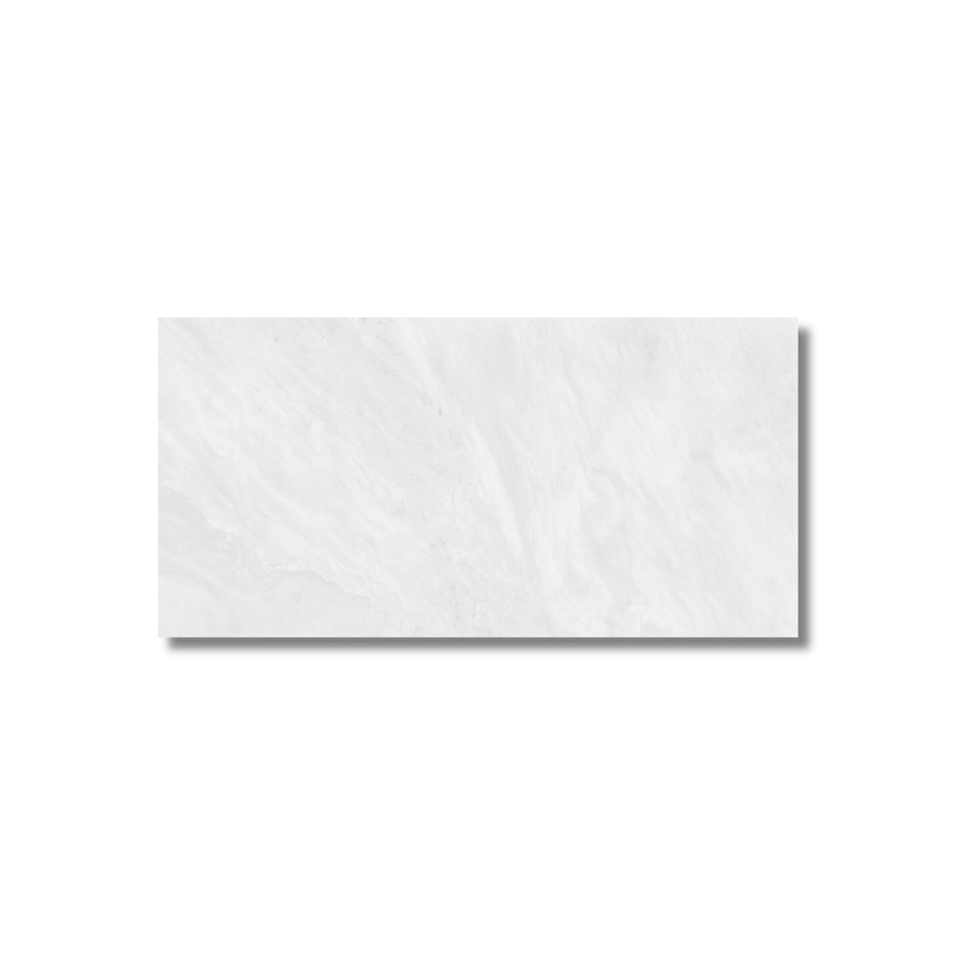 Rectified edge Dune White porcelain tile