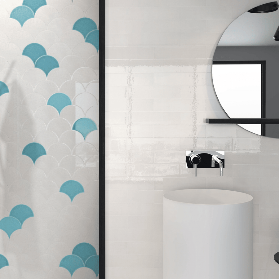 Neutral tone ceramic wall tiles