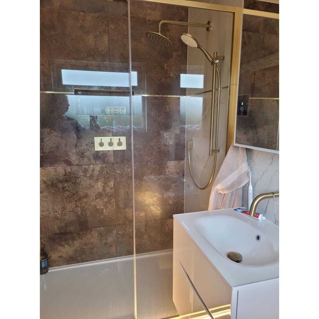 Dior Earth Brown 600X1200 Metal Effect Porcelain Tile - Real 2