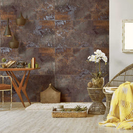 Dior Earth Brown 600x1200 Matt Metal Effect Porcelain Tile - Render