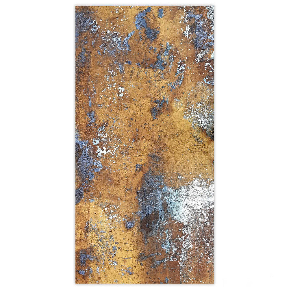Plutonic Gold metallic porcelain tile face