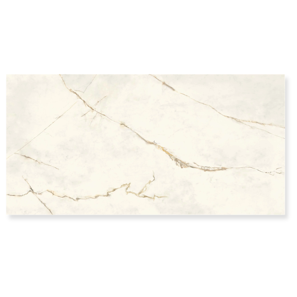 Calacatta Gold marble effect porcelain tile 600x1200mm