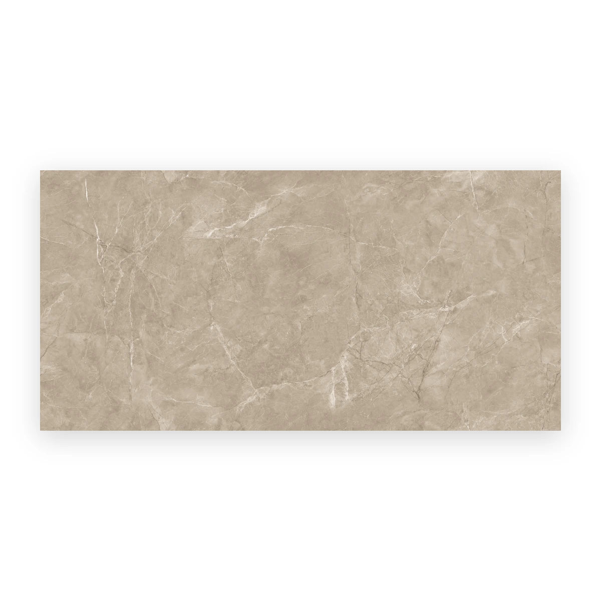 Beige porcelain marble look wall and floor tiles polished