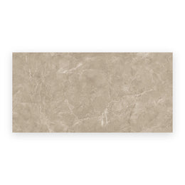 Beige porcelain marble look wall and floor tiles polished