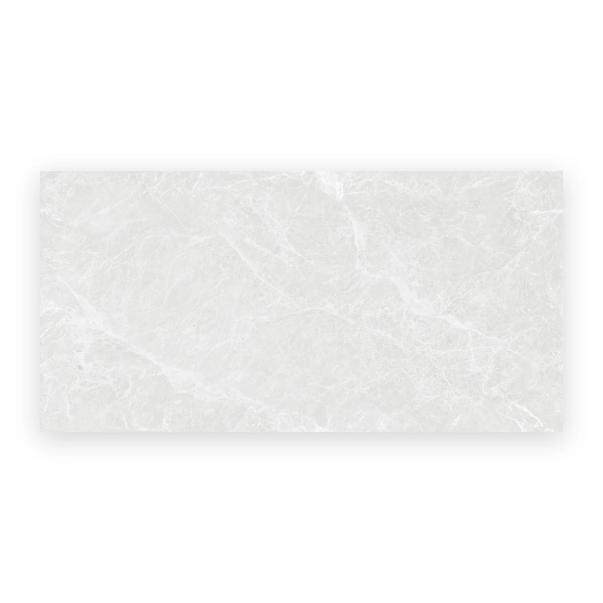 Polished Bianco porcelain marble effect wall and floor tiles