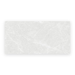 Cosmos Bianco polished porcelain tiles with marble appearance
