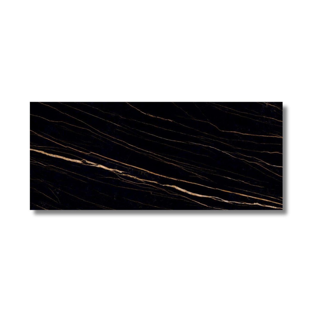 Luxury black porcelain marble tiles for wall and floor interiors