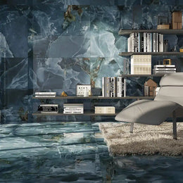 Iceland Navy Tile by Ecoceramic