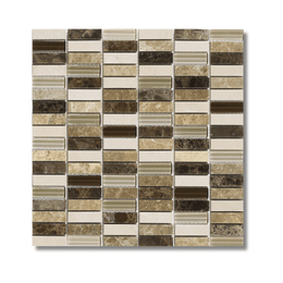 Emperador Cream glass stone mosaic tile for kitchen walls