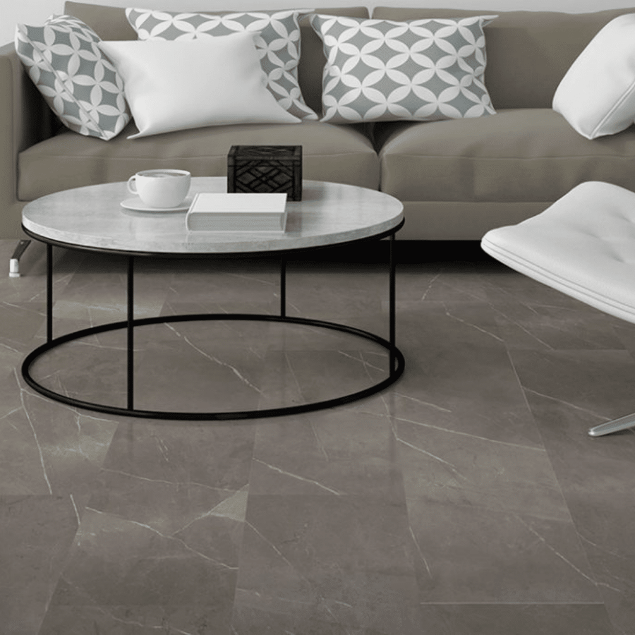 Porcelain Energy Stone Pietragrey Fog wall and floor tiles