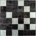 Essence Midnight Square Mix black white mosaic wall tiles