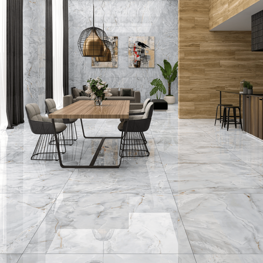 Eternal Pearl porcelain matt marble wall and floor tiles