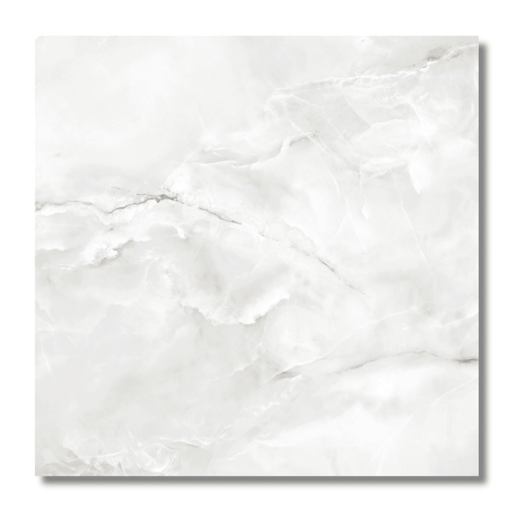 Eternal White matt porcelain wall and floor marble effect tiles