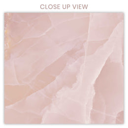 Ethereal Onyx Rose Pink 600x1200 Polished Onyx Effect Porcelain Tile - Close Up