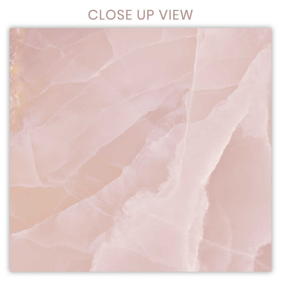 Ethereal Onyx Rose Pink 600x1200 Polished Onyx Effect Porcelain Tile - Close Up