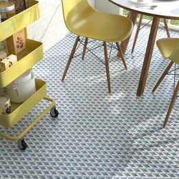 Silver decorative porcelain tiles