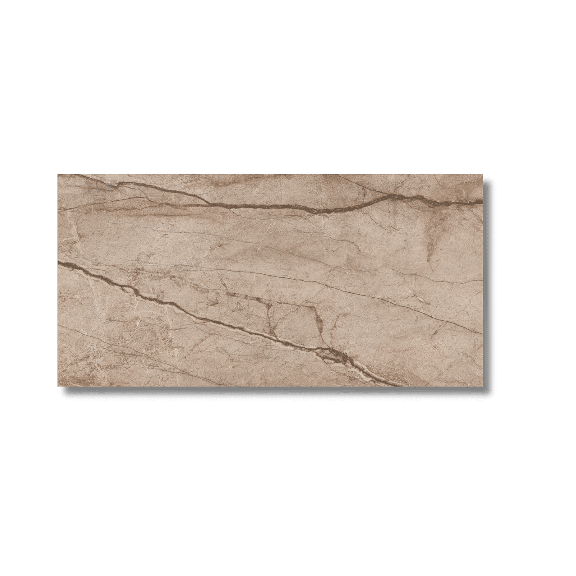 Natural brown porcelain tile closeup