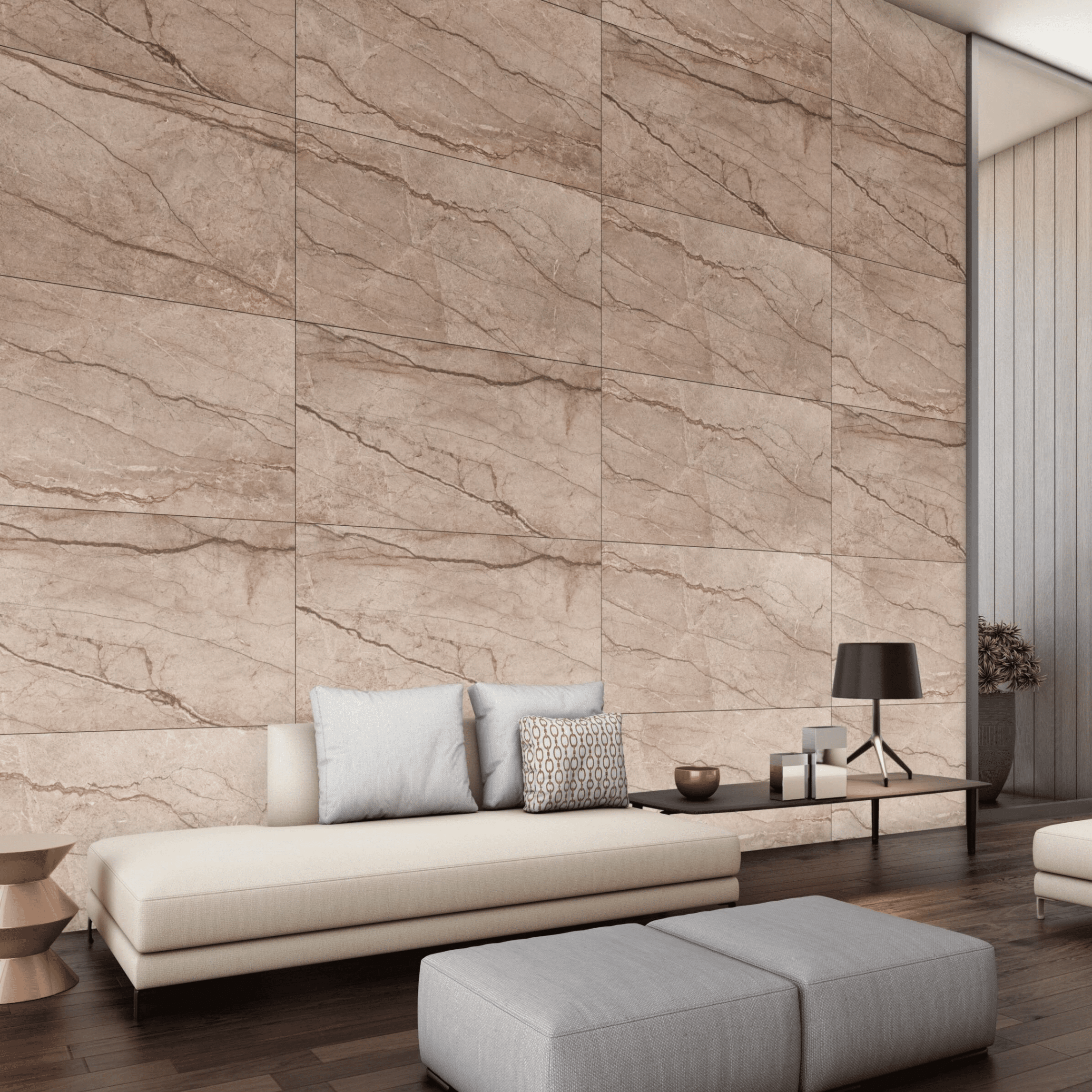 Rectified edge Forest Brown porcelain