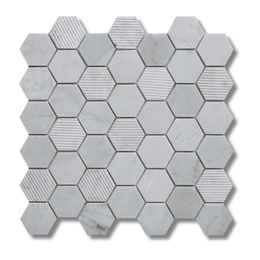 Galactic black glass metal glossy stone effect mosaic tiles