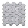 Fog Stone Hexagon grey marble mixed finish wall and floor tile