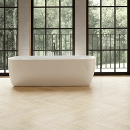 Natural wood effect beige porcelain wall and floor tiles