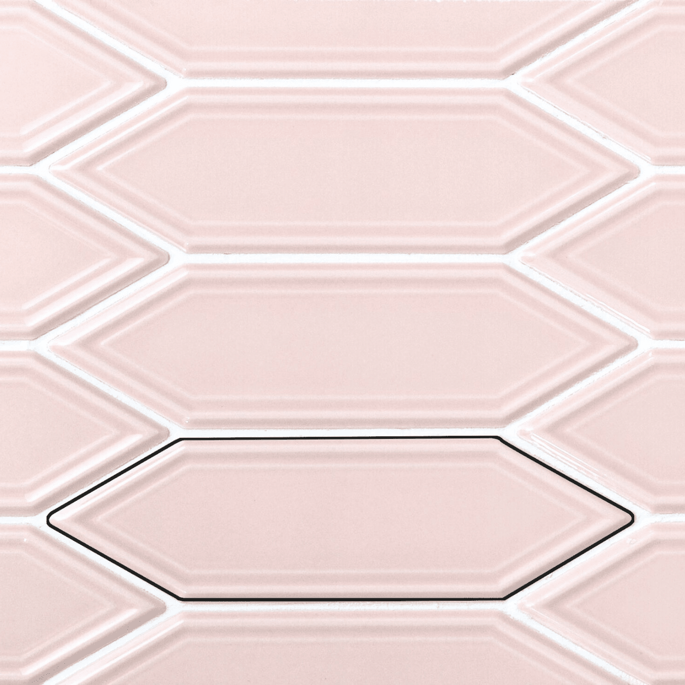 Metallic aqua effect tiles