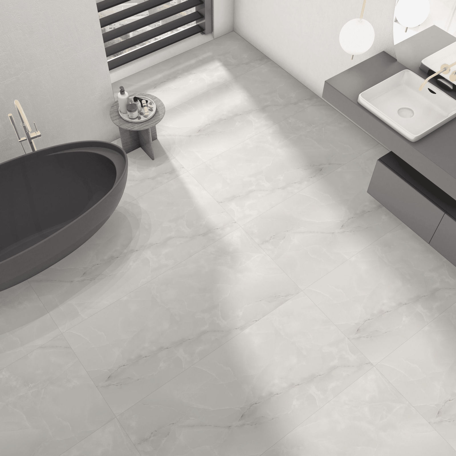 Grey Onyx matt wall and floor tile