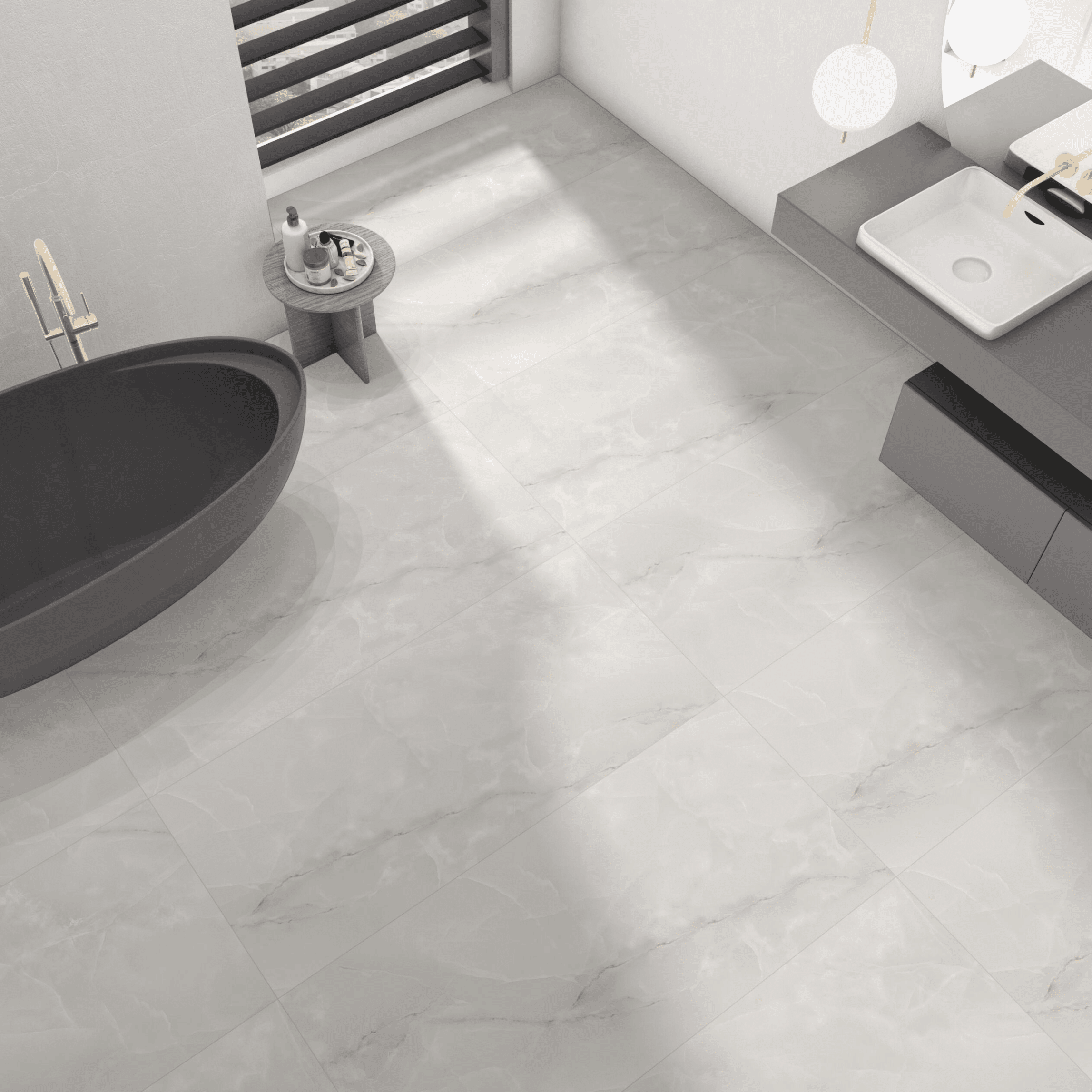 Grey Onyx matt wall and floor tile