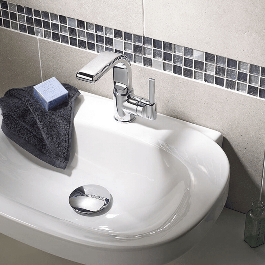 Galactic black glass metal glossy stone effect mosaic tiles