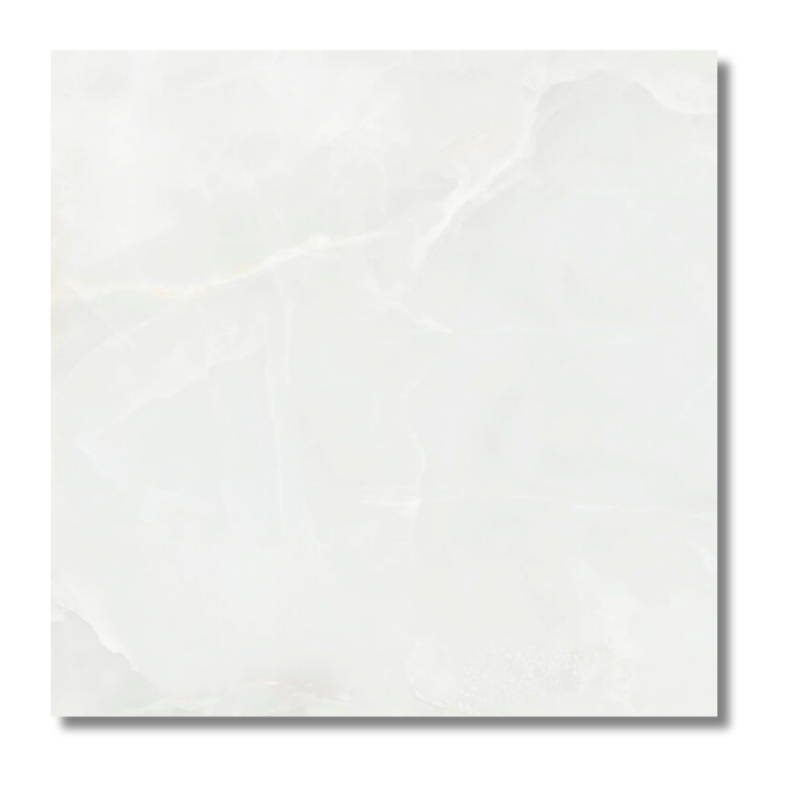 Garner White stone effect porcelain tiles matt finish