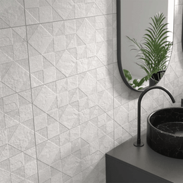 Gemstone Grey Matt tiles stone effect for wall and floor