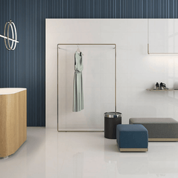 Glacier White floor tile high gloss